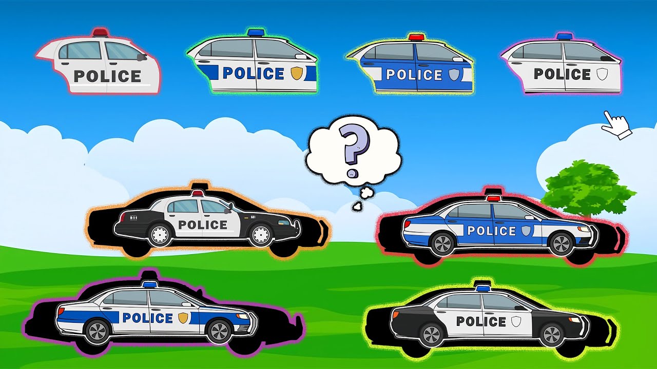Completing Vehicles - Find car doors for Police Car | Police Vehicles
