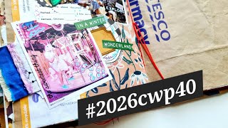 A witch, some Christmas magic and some collage, #2026cwp40 @MargareteMiller