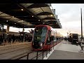 Le tram fait son arrive  laroport nice cte dazur