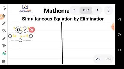 Simultaneous Equation by Elimination Method Example 2