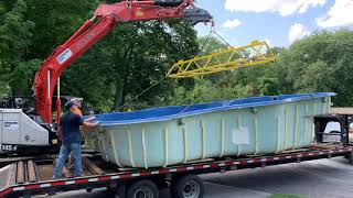 Viking Fiberglass Pool Install August 2020