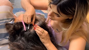 Asmr Scalp NITPICKING | Hair Exam and Scalp Scratching ( FOR DEEP SLEEP ) 😴💤