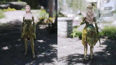 SKYRIM OUTFIT I Adventure Series I Elven Swordsman Minerva Set Xing BHUNPv2 I CBBE I 3BA