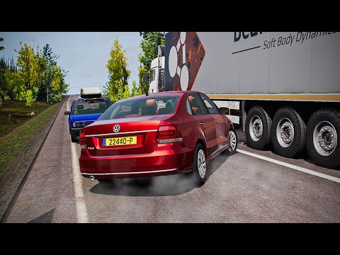 Realistic Car Crashes and Overtakes (02) | BeamNG Drive