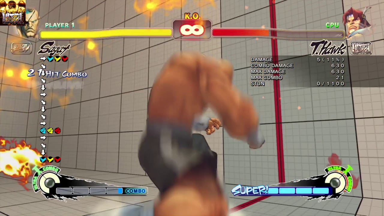 Vanilla Sagat Fireball Loops