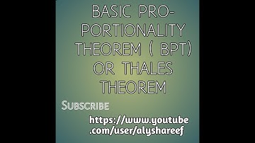 Basic  Proportionality  Theorem