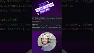 Never store or transmit plain text passwords!  Learn how to build an  Elixir REST API Project.