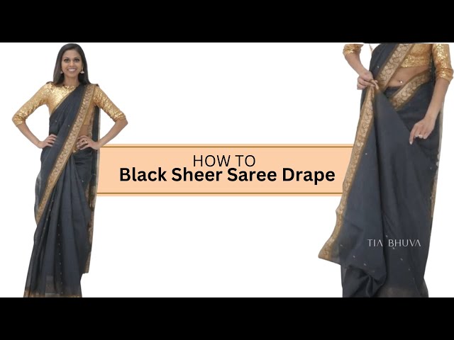 Details 191+ sheer black saree best