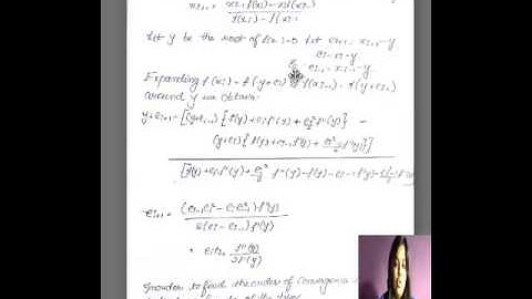 order of convergence of secant method