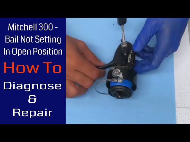 Mitchell 300 Bail Not Setting In Open Position - How to diagnose and fix:  Fishing Reel Repair 