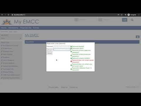 Set Your EMCC Password!