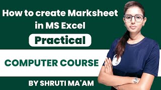 Computer Class || How to create Marksheet in MS Excel || The Online Coaching screenshot 4