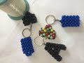 Beaded Rectangular  Keychain Tutorial