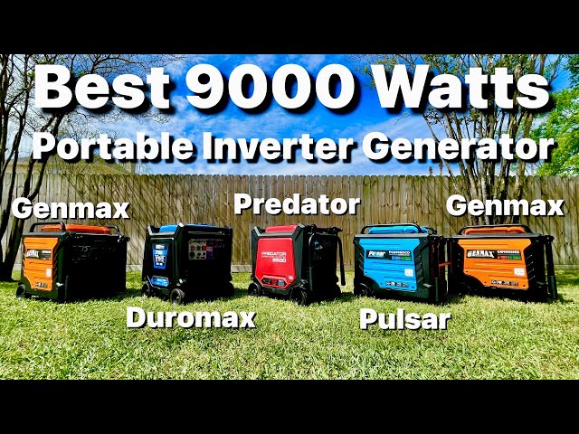 Best 9000 Watts Portable Inverter Generator  lineup class=