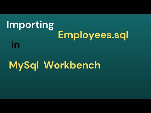 Wideo: Jak zaimportować tabelę SQL do MySQL?