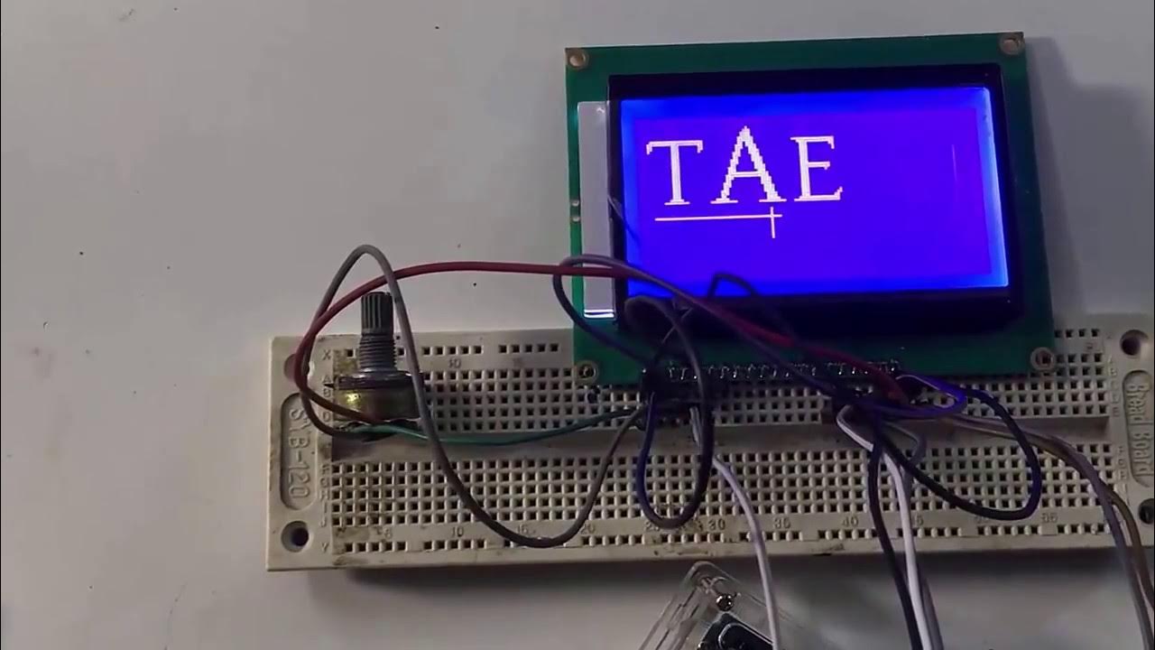 LCD 128x64 graphic - demo test with arduino - YouTube