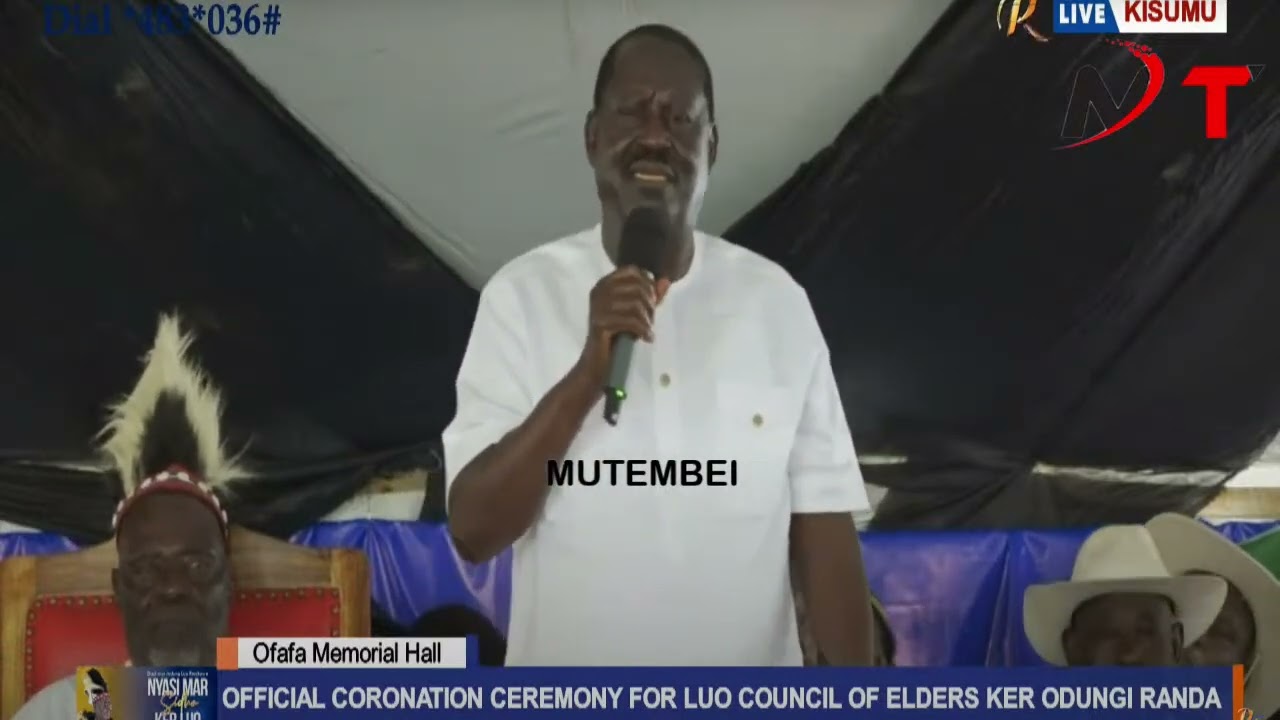 DRAMA IN KISUMU AS RAILA CURSAES RUTO FOR DEMOLITING OFAFA MEMORIAL HALL AHEAD OF HIS CHRISTMAS RALY