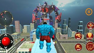 Bumblebee Robot Escape Hulk Superhero vs Big Monster Optimus Prime Transformer