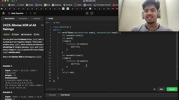Bitwise XOR of All Pairings | Leetcode 2425|CPP|JAVA