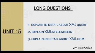 Web Technologies Important Questions semester 4