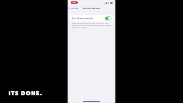 HOW TO ENABLE OR DISABLE START PIP AUTOMATICALLY IN IOS 16 IPHONE