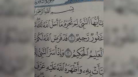 سورة التحريم بصوت العبد الفقير الي الله