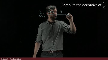 Applying the Definition of the Derivative to 1/x