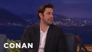 That Time That Matt Damon Totally Tongued John Krasinski's Wife | CONAN on TBS