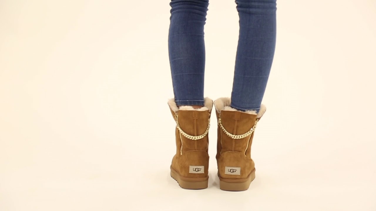 ugg w classic short sparkle zip