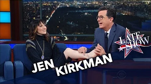Stephen Redesigns Comedian Jen Kirkman's Ankle Tat...