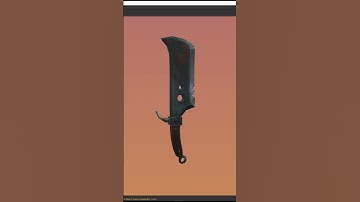 Modeling , texturing and sclupting of stylized knife -timelaps