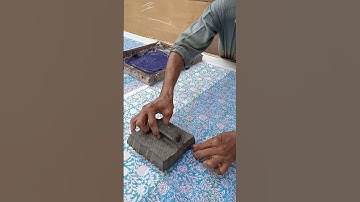 Cultural Canvas: The Beauty of Block-Printing #saree #manufacturing #production #screenprint #blue