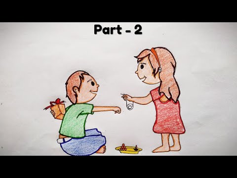 How to draw Raksha bandhan drawing Easy Raksha bandhan drawing Part 