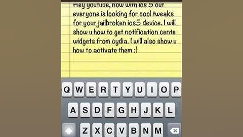 How to get Notification Center Widgets For iOS 5