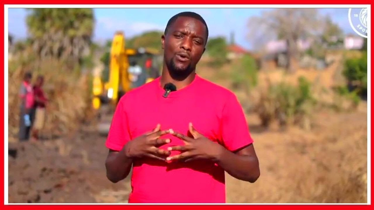 AHMED ALLY AFUNGUKA UJENZI wa UKUTA UWANJA WA MO SIMBA ARENA.. - YouTube