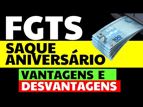 FGTS LIBERADO : SAQUE ANIVERSÁRIO FGTS 2021 Vantagens e Desvantagens