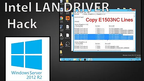 How to Install ONBOARD Intel LAN Drivers for Windows Server 2012 + Server 2016