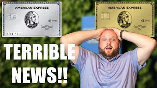 This Amex Credit Card News Is TERRIBLE For Millions Of Americans!