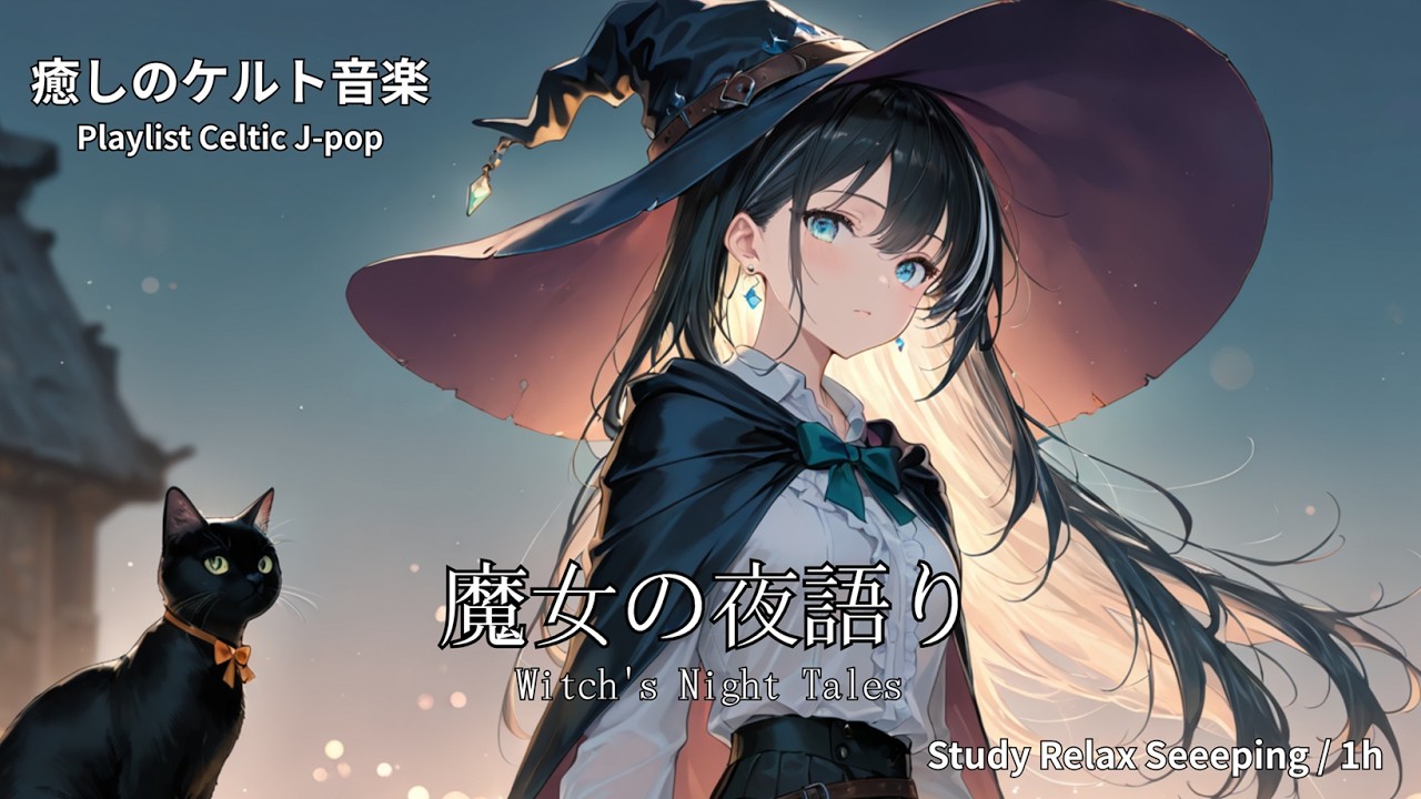 【Playlist】夜に集中できるケルト音楽｜魔女の夜語り｜Study / Relax BGM【1時間】