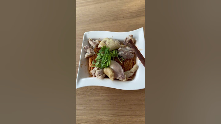 Mì đùi gà khô, năng lượng cho ngày mới.
