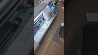 Apply screen protector film with REFOX film cutting machine #shorts
