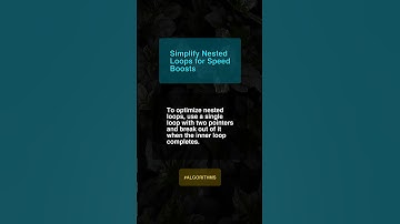 Simplify Nested Loops For Spee