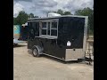 6x12 concession with equipment vending enclosed trailer