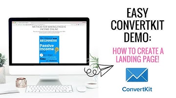 Convertkit Demo | How To Build A Landing Page | How To Create  Landing Page With Convertkit!