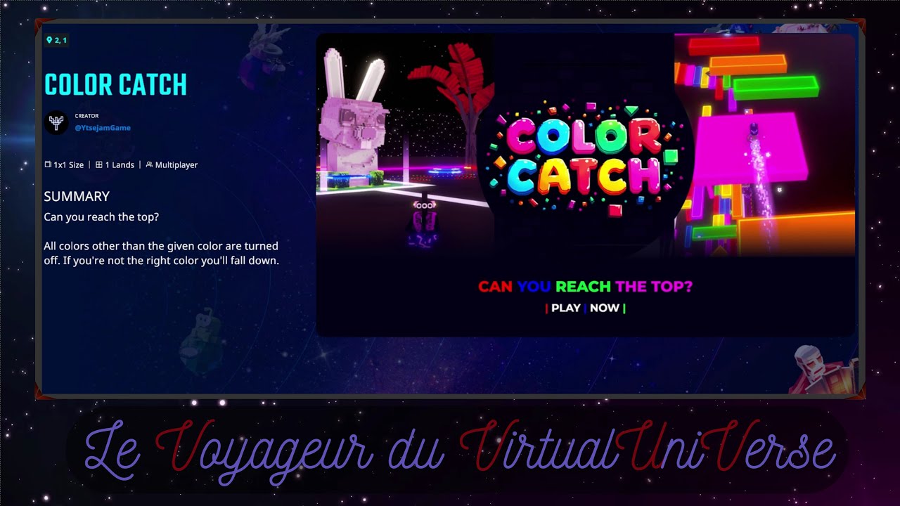 RUN - Color Catch - The Sandbox Alpha Season 4 - All Quests - YouTube