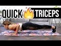 Quick Burn TRICEP WORKOUT! Best Tank Top Triceps & Toned Arms Routine with NO Equipment!