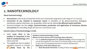 VISION IAS MAINS-365 SCIENCE & TECHNOLOGY 2021 PART-7 | NANOTECHNOLOGY |