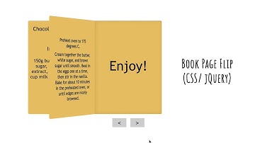 Book Page Flip (CSS/ jQuery)
