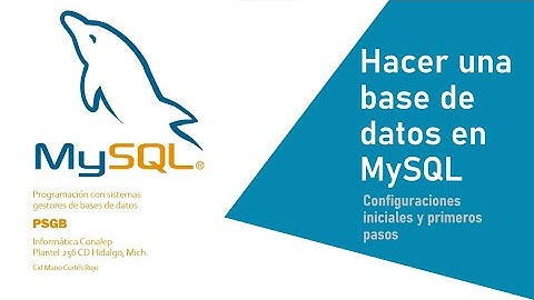 MySQL primeros pasos 1