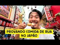 Provando comida de rua no japo osaka